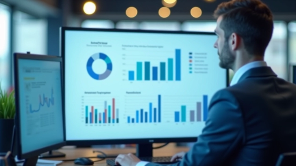 Tableau de bord d'entreprise affichant les métriques de performance et les objectifs atteints